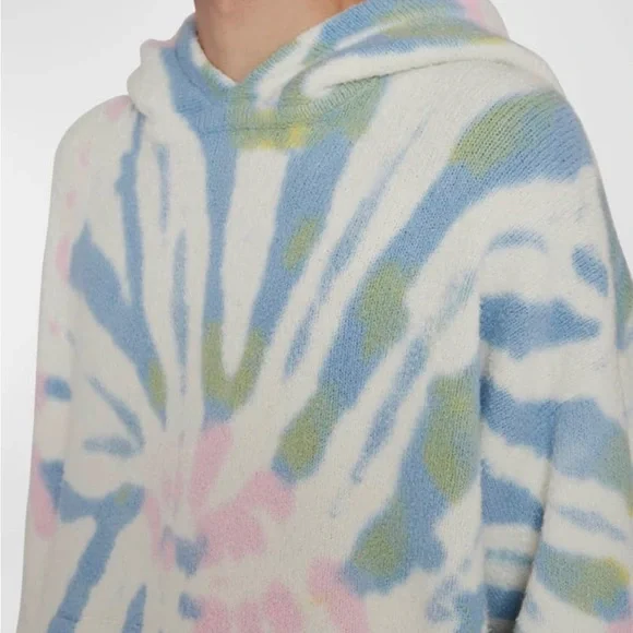 PALM ANGELS Knit Tie-Dye Hoodie